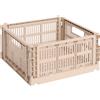 Hay - Cestino Colour Crate - Rosa - Polipropilene riciclato - Designer Hay Studio