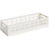 Hay - Cestino Colour Crate - Bianco - Polipropilene riciclato - Designer Hay Studio