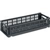 Hay - Cestino Colour Crate - Grigio - Polipropilene riciclato - Designer Hay Studio