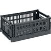 Hay - Cestino Colour Crate - Grigio - Polipropilene riciclato - Designer Hay Studio