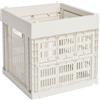 Hay - Cestino Colour Crate - Bianco - Polipropilene riciclato - Designer Hay Studio