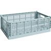 Hay - Cestino Colour Crate - Blu - Polipropilene riciclato - Designer Hay Studio