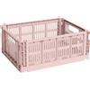 Hay - Cestino Colour Crate - Rosa - Polipropilene riciclato - Designer Hay Studio