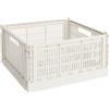Hay - Cestino Colour Crate - Bianco - Polipropilene riciclato - Designer Hay Studio