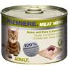 Premiere Meat Menu Cat Lattina Multipack 6x200G POLLO CON TACCHINO E CONIGLIO
