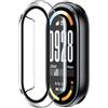Lemxiee Cover per Xiaomi Smart Band 10 Case con Tempered Glass Screen Protector