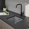 evineo line 300 lavello da cucina La: 40 P: 40 cm, EUN100GR+UB630166, line 300 grigio [Lavelli da Cucina > per Base Sottolavello a partire da 40 cm]