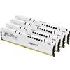 Kingston Technology Memoria Kingston Technology FURY Beast 128 GB 5200 MT/s DDR5 CL40 DIMM (Kit da 4) White XMP [KF552C40BWK4-128]