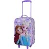 Disney Frozen 2 Beauty-Valigia Trolley Soft 3D, Lilla, 17 x 33 x 52 cm, Capacità 26 L