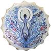 Alomejor Tamburo Sciamano Siberiano - Strumento Musicale Ethnico per Meditazione e Cerimonie - Set Completo con Bacchette per Musica Spirituale - Decorazione Home Office - Accessori per Batteria Ethnica
