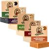 Dr. Squatch Tutte le saponette naturali per uomo, confezione da 5 barrette: salvia alpina, rum di alloro, catrame di pino, yogurt greco all'eucalipto, bourbon in botte di legno