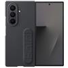 Samsung Silicone Case Cover con cavalletto per Galaxy Z Fold7, 2 pellicole schermo anteriore incluse, Black
