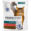 PERFECT FIT Sterile 1+ 750 g Alimento secco completo ricco di manzo per gatti adulti