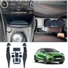 LUWU Tappetini Antiscivolo per Ford Puma ST ST-Line Titanium 2020-2024 Tappetini Antiscivolo in Gomma per Console Centrale, Portaoggetti, Porta Bicchieri, Accessori Ford Puma 2024 (Blu)