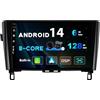 BXLIYER SXAUTO [6GB+128GB] Android 14 IPS Autoradio Per Nissan Qashqai J11 X-Trail T32 Rogue (2014-2018) Radio GPS Navigation - CarPlay/Android Auto - Camera + MIC - DAB Volante 360-CAM - 2 Din 10.1 Pollici