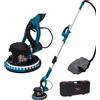 KATSU Tools Levigatrice Elettrica per Cartongesso 800W con Manico Telescopico Pieghevole, Aspirazione Automatica della Polvere, Luce LED, Velocità Variabile, Dischi Abrasivi 225mm, in Valigetta