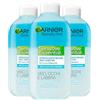 Garnier SkinActive Sensitive Essential Struccante Bifase 2in1 Lenitivo Viso Occhi e Labbra Rimuove Trucco Waterproof per Pelli Sensibili Senza Alcool - 3 Flaconi da 200ml