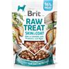 BRIT Raw Treat Freeze Dried Skin Coat 40 g bocconcini liofilizzati di pesce e pollo con probiotici per cani