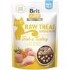 BRIT Care Raw Treat Freeze Dried Hair Skin Cat 40 g Bocconcini liofilizzati pesce e tacchino con probiotici per gatti