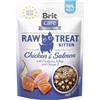 BRIT Care Raw Treat Freeze Dried Kitten 40 g Bocconcini liofilizzati al pollo e salmone con probiotici per gattini