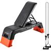 HMS Step e panca fitness 2 in1 con schienale regolabile