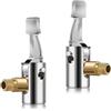 Amabro 2Pcs Mandrino per Pneumatici, Adattatore per Tubo Gonfiatore con Blocco del Mandrino per Pneumatici, Ugello per Pneumatici senza Perdita d'Aria, Tubo per Gonfiaggio Pneumatici per Pompa per