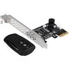 SilverStone SST-ES02-PCIe Telecomando wireless 2.4G Controllo interruttore di alimentazione / ripristino, Altoparlante PC integrato, PCIe