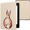 kwmobile Cover per Kindle Paperwhite Cover - Custodia per Kindle Paperwhite 6,8 Pollici 11 Generazione 2021 - Copertina eReader - eBook Reader Case - Schiena Lepre