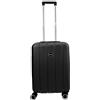 lustone Valigia Cabina Rigida Monaco, Nero, S Cabine 55cm, valigia cabina rigida con ruote girevoli