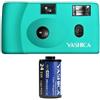 Yashica MF1 turquoise Set with Film