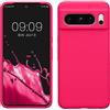 kwmobile Cover per Google Pixel 8 Pro Custodia - Back Case per Smartphone in Silicone TPU - Protezione Gommata - rosa shocking