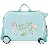 MOVOM Enjoy Every Moment - Valigia per bambini, rigida ABS, chiusura a combinazione laterale, 34, 1,8 kg, 4 ruote, bagaglio a mano, 50 x 39 x 20 cm, Blu (Turchese)
