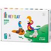 Hey Clay Birds 1, pasta modellabile medium set Uccelli 1. Argilla da Modellare per Bambini in confezione da 3 soggetti con 6 colori. Set medio da 3 uccelli e 6 colori. Con App interattiva. Atossica