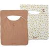 DOMIVA - Set di 2 bavaglini per bambini, motivo: Honey Moon, 3/24 mesi, colore: SAVANE