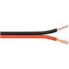 Goobay 67728 Cavo per Altoparlanti 2x0,75mm² CCA a Trefoli / Audio Meterware / Subwoofer / Rosso Nero / 10m