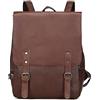 FANDARE Unisex Zaino PU Zainetto per 12.9 pollice PC Adolescenti Scuola Zaino Impermeabile Borsa da scuola Uomo Donna Università per Viaggio Campeggio Escursionismo Scuola Daypacks Marrone Scuro