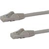 StarTech.com Cavo di rete CAT 6, Cavo Patch Ethernet RJ45 UTP Grigio da 10m antigroviglio, cavo gigabit categoria 6