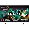 Hisense TV 50 pollici Mini-LED 4K 50U62NQ, Smart TV VIDAA U7, Dolby Vision IQ, HDR 10+ Adaptive, Game Mode Plus, Alexa Built-in, VIDAA Voice, Tuner DVB-T2/S2 HEVC 10, lativù 4K, 50", U6 60Hz