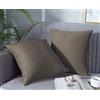 Farfallarossa Waterproof - Copricuscino Fodera per Cuscino Antimacchia Tortora / 40x40CM