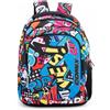 Zaino Scuola Comix Wave Organizzato Street Words Boy
