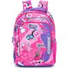 Zaino Scuola Comix Wave Organizzato Pins Girl
