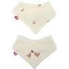 DOMIVA - Set di 2 bavaglini BANDANAS TU - 0/6 mesi MATERNITY LOVE