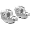 SW-Motech Bar indietro per manubrio da 28 mm - H-30 mm. Indietro 22 mm. Argento.