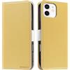 Butnyeoe Cover per iPhone 11 Case,Custodia iPhone 11 Libro,Trama Litchi PU Pelle Protettiva Portafoglio Flip/Folio Wallet Case Con Slot per Schede e Magnetica Supporto,Giallo