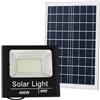 Generico Faro Solare LED 400W IP67 con Pannello Solare, Sensore Crepuscolare e Telecomando - Luce da Esterno Impermeabile per Giardino, Cortile, Garage, Magazzino [Classe di efficienza energetica A]
