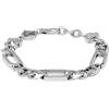 Diesel Bracciale Da Uomo In Acciaio, Lunghezza: 180-195 mm, Larghezza: 11,5 mm, Altezza: 5,5 mm Bracciale In Acciaio Inossidabile, DX1351040