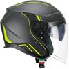 Cgm Casco Moto Jet CGM 136X RNA PRO STREET Carbon Giallo fluo op