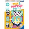 Ravensburger Puzzle, Animali Musicali, Linea Mix & Match, Puzzle per Bambini, Età Raccomandata 4+, Stampa di Qualità, 05137 3