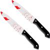 DERAYEE 2 Pezzi Coltello Sangue Finto,Pugnale in Plastica Halloween,Coltello Finto per Feste di Halloween