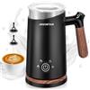 Aigostar Milky - Montalatte Elettrico Automatico 4 in 1, Cappuccinatore Elettrico 500W 300ml, Schiuma Automatico Latte Calda/Fredda Montalatte per Cappuccino Macchiato Caffè Latte e Cioccolata Calda